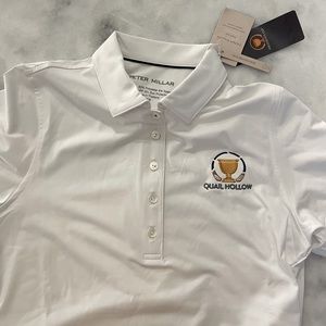 White golf polo